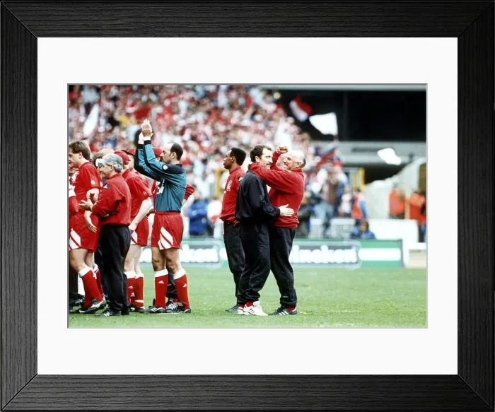 Framed Print : Ronnie Moran with Graeme Souness Liverpool FC FA Cup Final Liverpool 2 v Framed Print : Ronnie Moran with Graeme Souness Liverpool FC FA Cup Final Liverpool 2 v