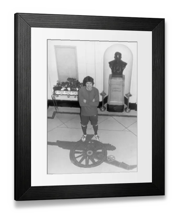 Framed Print : Arsenal captain Pat Rice celebrating his testimonial year in 1978 Framed Print : Arsenal captain Pat Rice celebrating his testimonial year in 1978