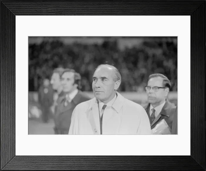 Framed Print : Sir Alf Ramsey seen here looking grim after Endland Framed Print : Sir Alf Ramsey seen here looking grim after Endland