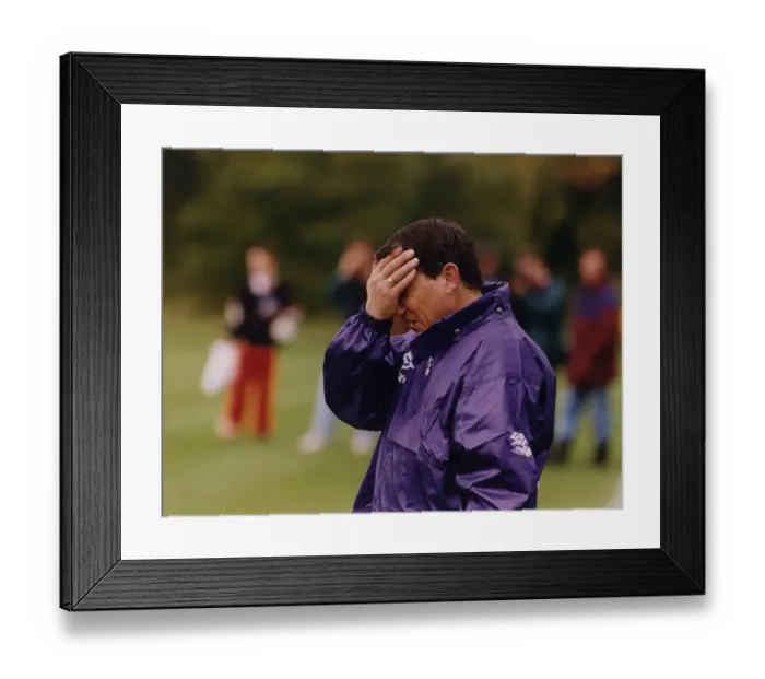 Framed Print : Graham Taylor October 1993 England Football Manager
