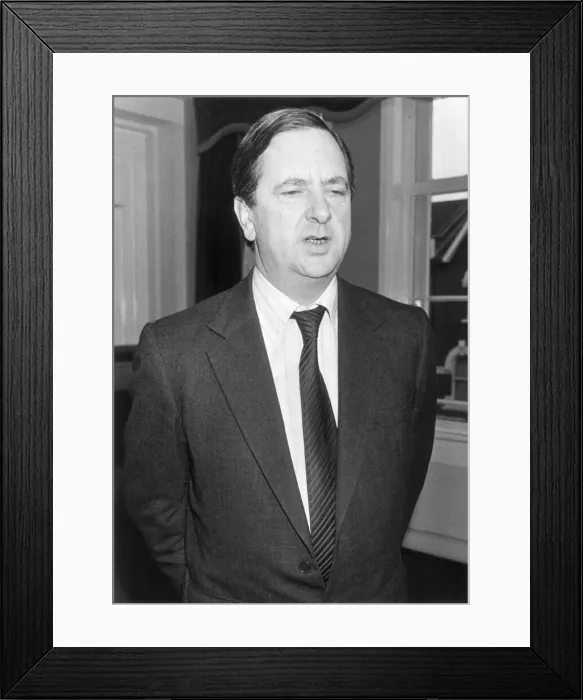 Framed Print : Arsenal Chairman Peter Hill-Wood. 5th December 1983. 83-6417-7a Framed Print : Arsenal Chairman Peter Hill-Wood. 5th December 1983. 83-6417-7a