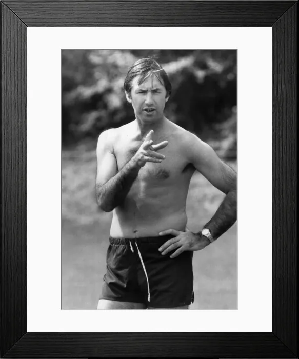 Framed Print : Keith Burkinshaw Tottenham Hotspur Manager pictured during training session August 1981 Framed Print : Keith Burkinshaw Tottenham Hotspur Manager pictured during training session August 1981