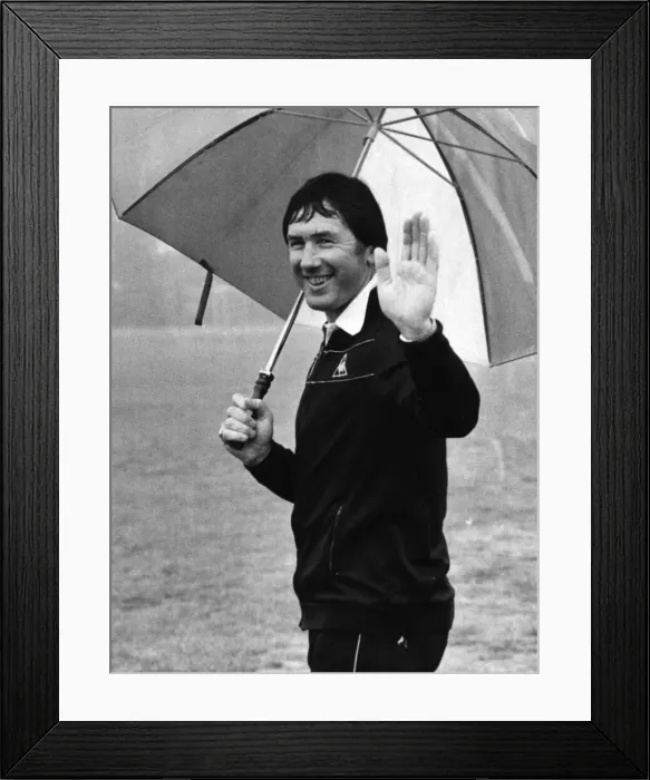 Framed Print : Keith Burkinshaw Tottenham Hotspur Manager prepares for his last match as manager of Framed Print : Keith Burkinshaw Tottenham Hotspur Manager prepares for his last match as manager of