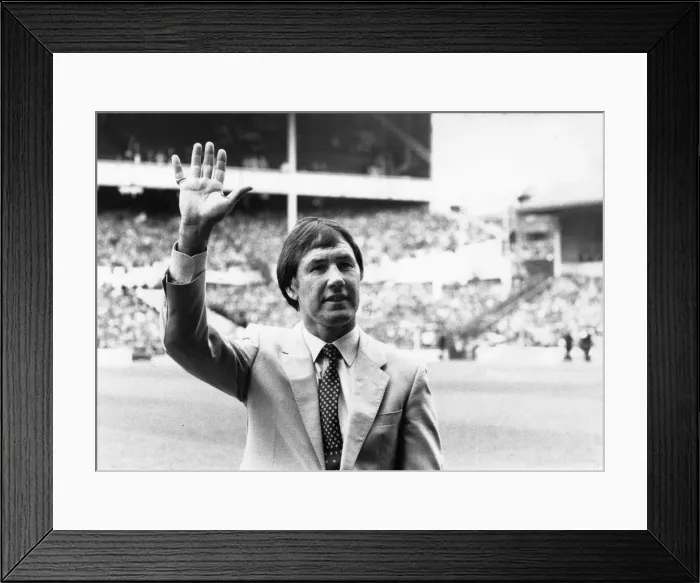 Framed Print : Keith Burkinshaw Manager of Tottenham Hotspur salutes 20 Framed Print : Keith Burkinshaw Manager of Tottenham Hotspur salutes 20