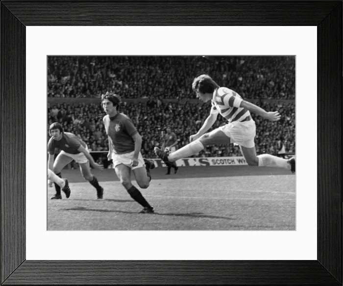 Framed Print : Celtic v Glasgow Rangers league match at Celtic Park September 1976 Framed Print : Celtic v Glasgow Rangers league match at Celtic Park September 1976