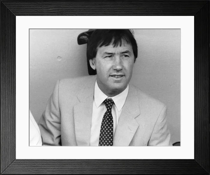 Framed Print : Keith Burkinshaw Manager of Tottenham Hotspur in dugout ahead of his last match in charge Framed Print : Keith Burkinshaw Manager of Tottenham Hotspur in dugout ahead of his last match in charge