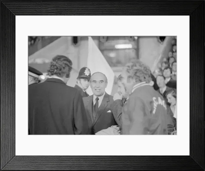 Framed Print : Sir Alf Ramsey seen here with his coaching team before the start of Endland Framed Print : Sir Alf Ramsey seen here with his coaching team before the start of Endland