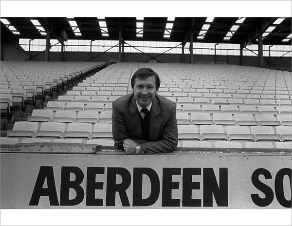 Alex Ferguson manager of Aberdeen FC. 5th May 1983