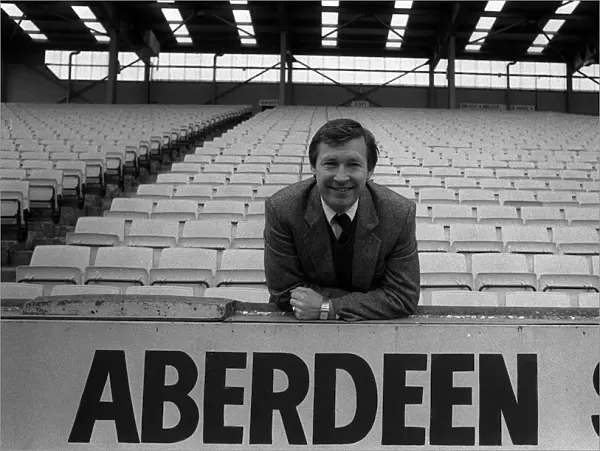 Alex Ferguson manager of Aberdeen FC. 5th May 1983