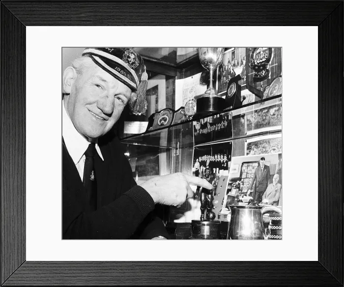 Framed Print : George Young Glasgow Rangers & Scotland football player defender pictured with some of Framed Print : George Young Glasgow Rangers & Scotland football player defender pictured with some of