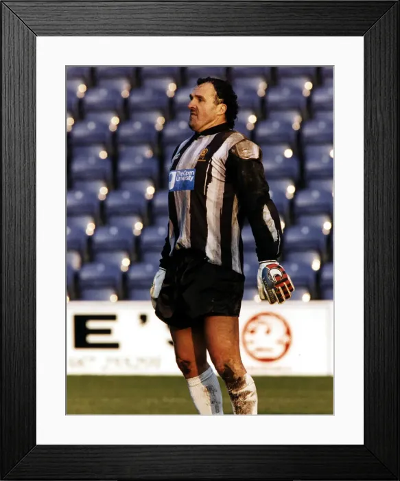 Framed Print : John Burridge Goalkeeper for Queen of the South Football Club circa August 1996 Framed Print : John Burridge Goalkeeper for Queen of the South Football Club circa August 1996