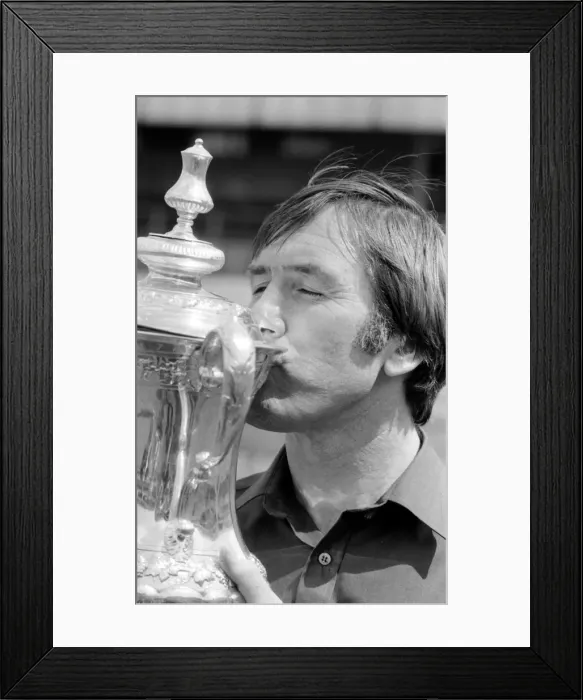Framed Print : Tottenham Hotspur manager Keith Burkinshaw kisses the FA Cup. 15th May 1981 Framed Print : Tottenham Hotspur manager Keith Burkinshaw kisses the FA Cup. 15th May 1981