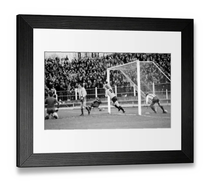 Framed Print : FA Cup 4th Round. Maidstone United 2 v. Exeter City 4. Exeter score 6th Framed Print : FA Cup 4th Round. Maidstone United 2 v. Exeter City 4. Exeter score 6th