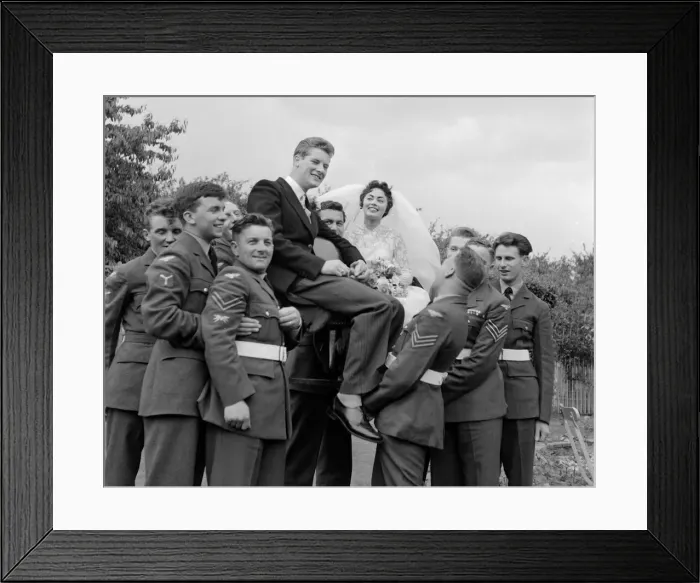 Framed Print : Pamela and David Moore seen here leaving St Catherine R. C. church West Drayton Framed Print : Pamela and David Moore seen here leaving St Catherine R. C. church West Drayton