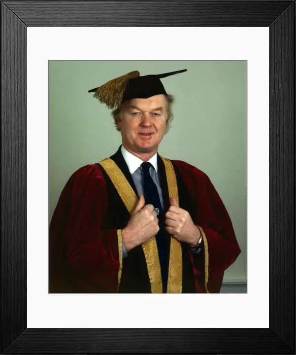 Framed Print : Archie MacPherson Sports Commentator & Rector of Edinburgh University March 1985 Framed Print : Archie MacPherson Sports Commentator & Rector of Edinburgh University March 1985