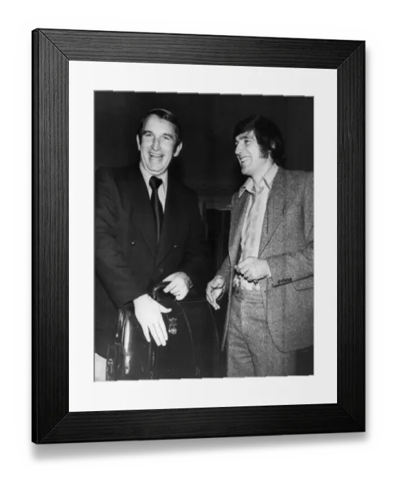 Framed Print : Alan Dicks Bristol City football manager with new signing Norman Hunter England defender Framed Print : Alan Dicks Bristol City football manager with new signing Norman Hunter England defender