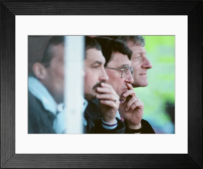 Framed Print : Crystal Palace v Aston Villa league match at Selhurst Park March 1990