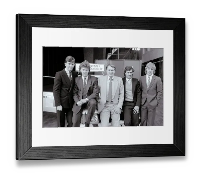 Framed Print : Bobby Robson England Manager at photocall news press conference to announce the formation