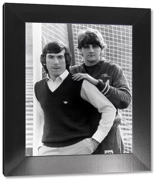 Arsenal keepers Pat Jennings (left) and John Lukic. 2nd November 1984