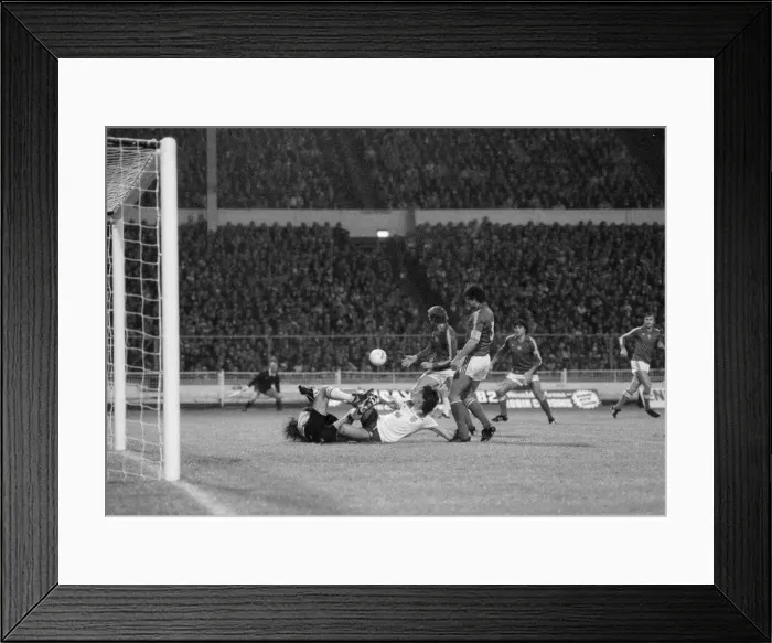 Framed Print : World Cup Qualifying match at Wembley Stadium. England defeated Hungary by 1 goal Framed Print : World Cup Qualifying match at Wembley Stadium. England defeated Hungary by 1 goal