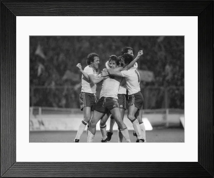 Framed Print : World Cup Qualifying match at Wembley Stadium. England defeated Hungary by 1 goal Framed Print : World Cup Qualifying match at Wembley Stadium. England defeated Hungary by 1 goal