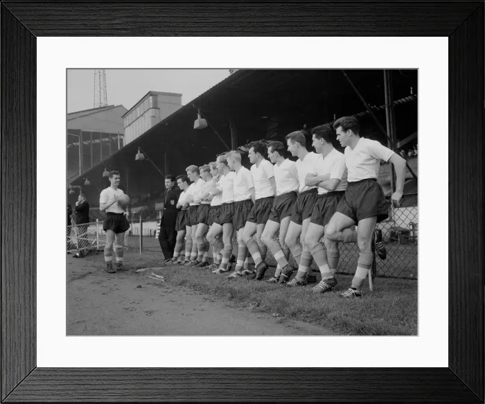 Framed Print : England players in training at Stamford Bridge prior to their match against Wales in Framed Print : England players in training at Stamford Bridge prior to their match against Wales in