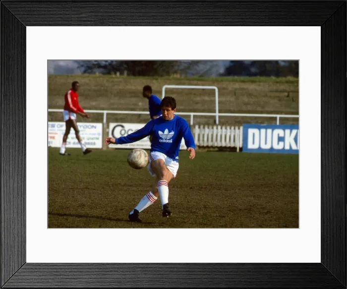 Framed Print : Ralph Milne training for Charlton Athletic March 1987 Framed Print : Ralph Milne training for Charlton Athletic March 1987