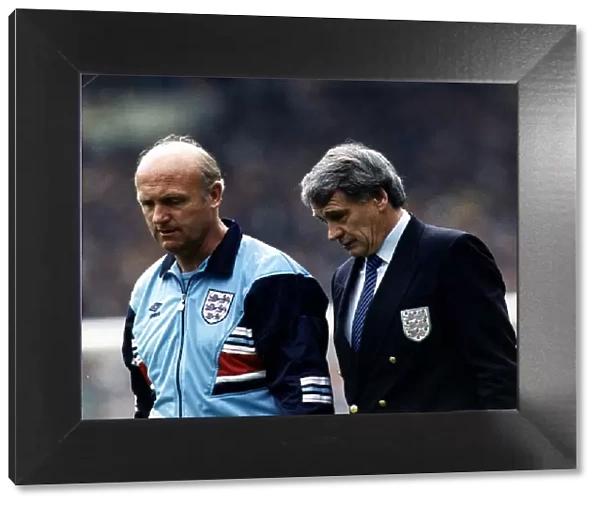 England Manager bobby Robson & Coach Don Howe pictured together Circa June 1988