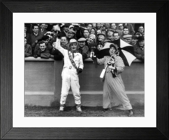 Framed Print : Football Team Mascots Tottenham Hotspur Jan 1954