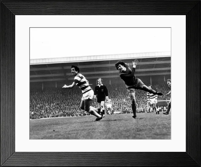 Framed Print : Frank McLintock - Football player of QPR, with Peter Cormack and Ray Clemence Framed Print : Frank McLintock - Football player of QPR, with Peter Cormack and Ray Clemence