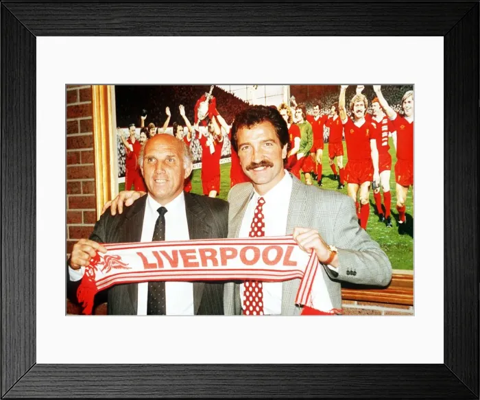 Framed Print : Graeme Souness Liverpool manager with his assistant Ronnie Moran