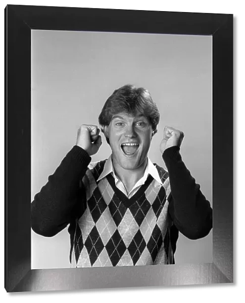Glenn Hoddle show off his Pringle jumper 1983