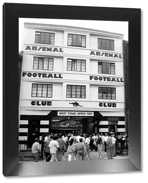 Highbury Stadium Arsenal Football Ground October 1990 West Stand Upper Tier