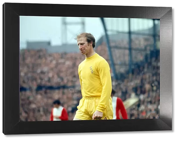 Jack Charlton Leeds United football player pictured during league match against