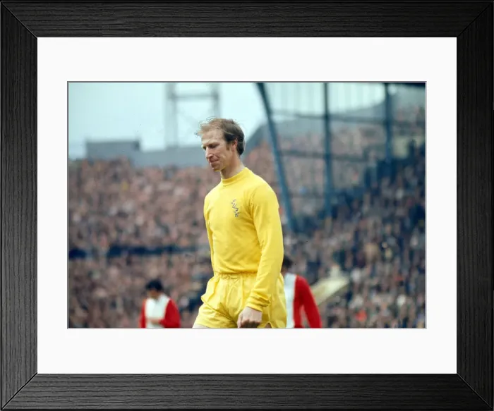 Framed Print : Jack Charlton Leeds United football player pictured during league match against Framed Print : Jack Charlton Leeds United football player pictured during league match against