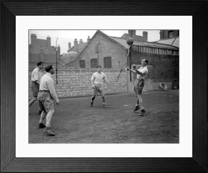Framed Print : Tottenham Hotspurs Football Players July 1950 Pictured during training session Framed Print : Tottenham Hotspurs Football Players July 1950 Pictured during training session