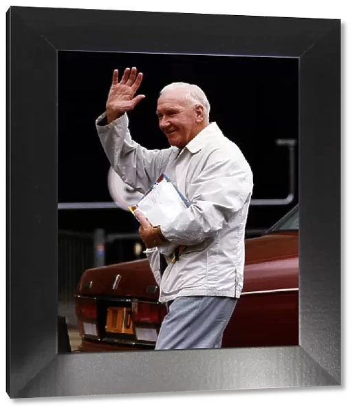 Bill Nicholson Former Manager And Player For Tottenham Hotspurs Waving His Hand