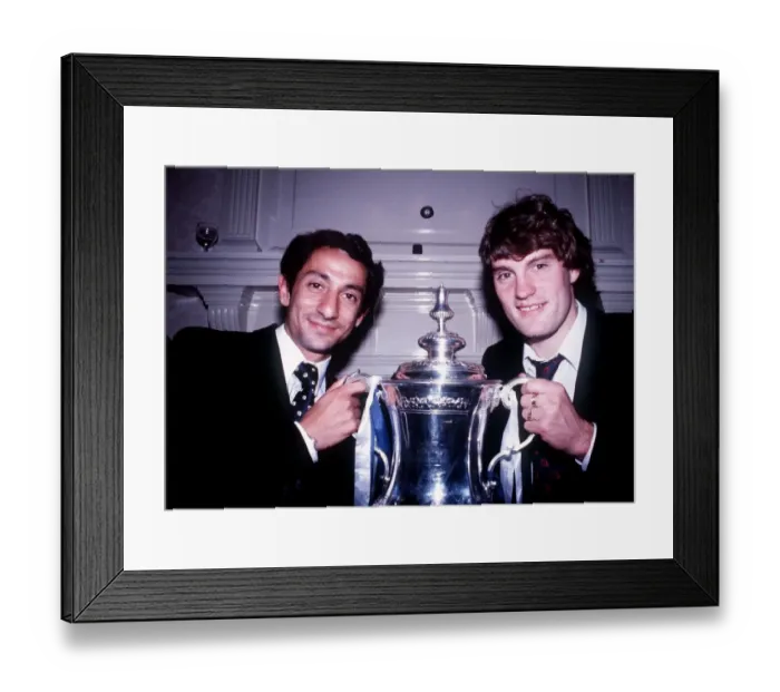 Framed Print : Glenn Hoddle and Ossie Ardiles hold the FA Cup for Tottenham Hotspur Framed Print : Glenn Hoddle and Ossie Ardiles hold the FA Cup for Tottenham Hotspur