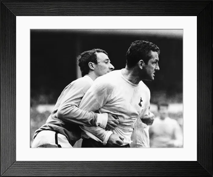 Framed Print : Dave Mackay of Spurs after a clash with Mike Summerbee of Manchester City May 1968 Framed Print : Dave Mackay of Spurs after a clash with Mike Summerbee of Manchester City May 1968