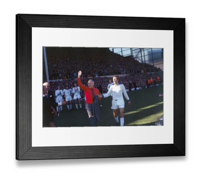 Framed Print : Liverpool v Leicester Football 1973 Bill Shankly Pays Tribute To The KOP