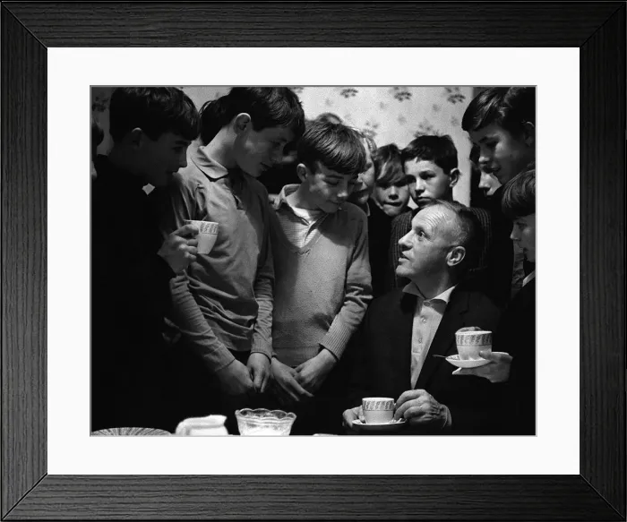 Framed Print : Bill Shankly watched a game of Street football from a flat above Eldon Grove off Framed Print : Bill Shankly watched a game of Street football from a flat above Eldon Grove off