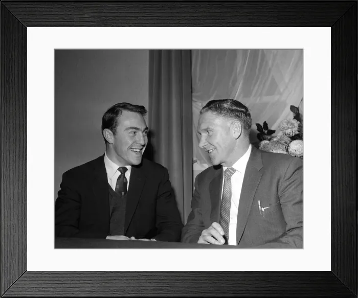 Framed Print : Bill Nicholson and Jimmy Greaves at The Grand Hotel, Sheffield. 18th December 1961 Framed Print : Bill Nicholson and Jimmy Greaves at The Grand Hotel, Sheffield. 18th December 1961
