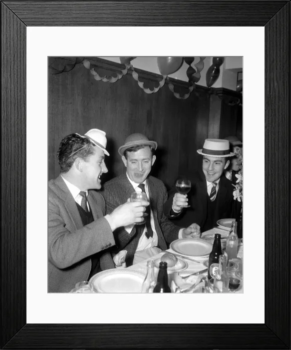 Framed Print : Tottenham Hotspur at their annual Christmas Party at White Hart Lane, London Framed Print : Tottenham Hotspur at their annual Christmas Party at White Hart Lane, London