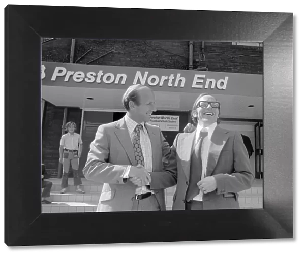 Preston North End manager Bobby Charlton with his new signing