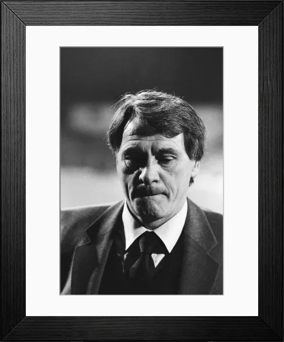 Framed Print : England manager Bobby Robson after his sides 4-0 victory over Luxembourg in