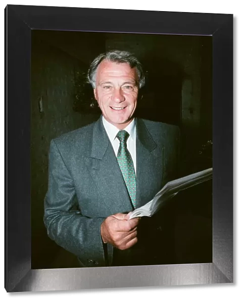England manager Bobby Robson with the details of his new England team before announcing
