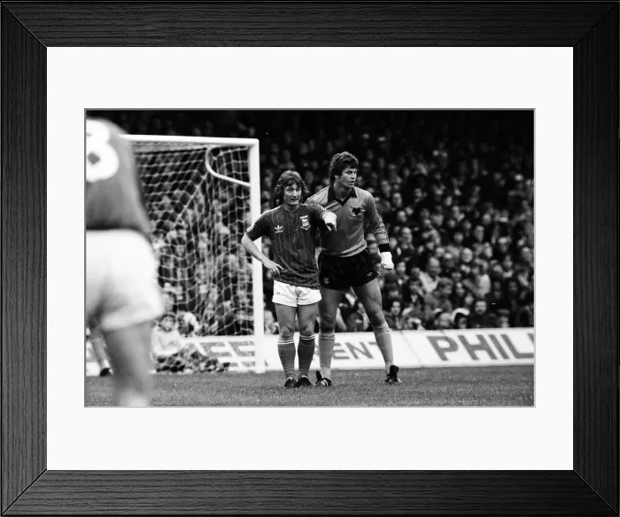 Framed Print : Ipswich Town v Wolverhampton Wanderers league match at Portman Road October 1981