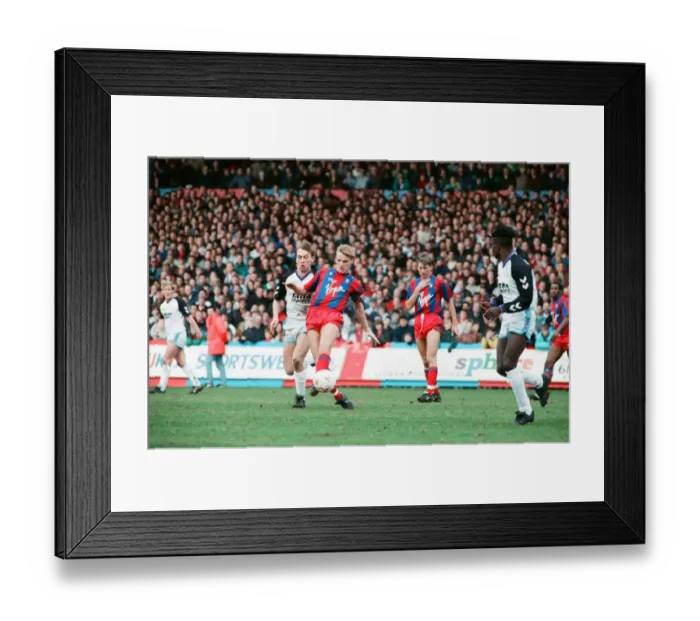 Framed Print : Crystal Palace v Aston Villa league match at Selhurst Park March 1990 Framed Print : Crystal Palace v Aston Villa league match at Selhurst Park March 1990