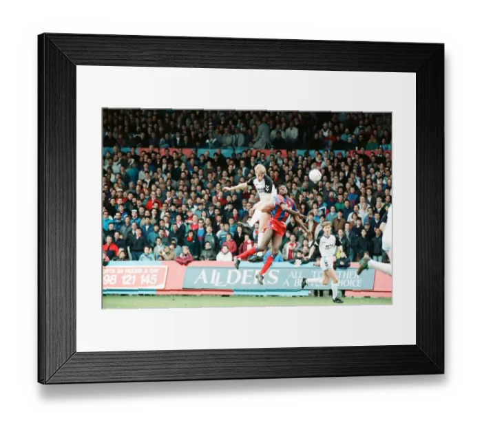 Framed Print : Crystal Palace v Aston Villa league match at Selhurst Park March 1990 Framed Print : Crystal Palace v Aston Villa league match at Selhurst Park March 1990
