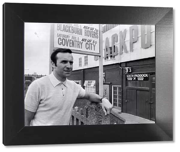 Jimmy Armfield football player captain Blackpool FC pictured outside Bloomfield Road